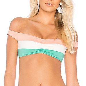 NWOT L*Space Ziggy Colorblock Bikini Top